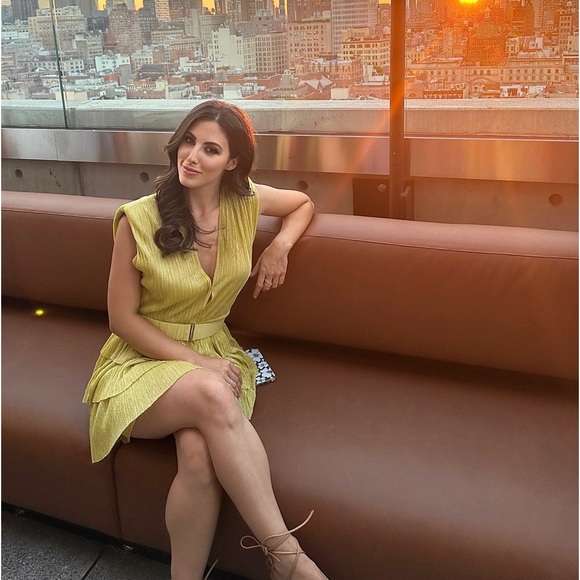 Sabina Musayen lime/green dress - Picture 3 of 7